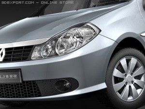 Renault Symbol Thalia 2009 3D 模型