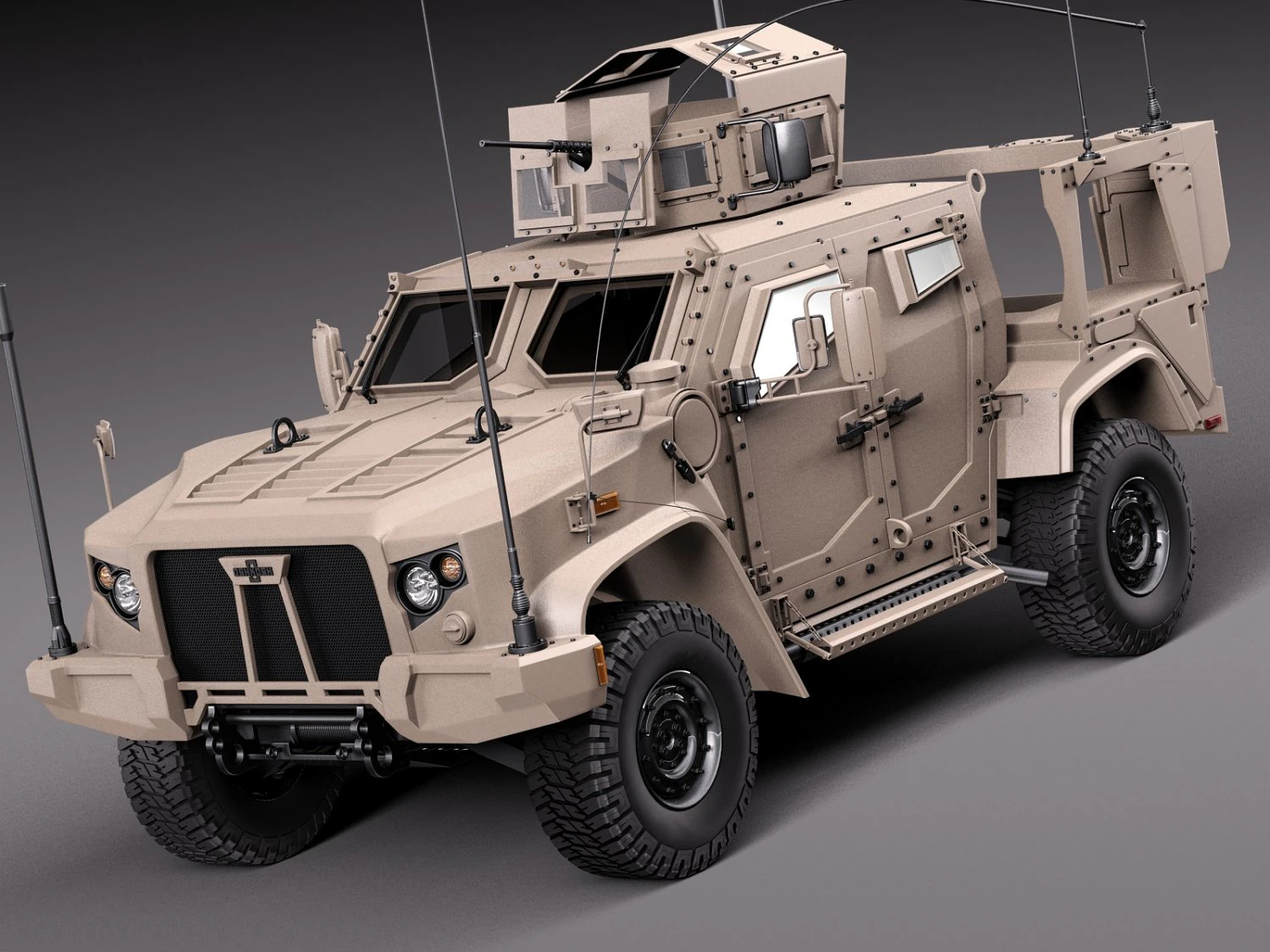 Oshkosh Jltv 2014 3D Model .c4d .max .obj .3ds .fbx .stl .blend