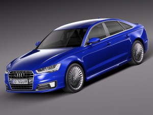 Audi A6L E-tron 2017 3D Model