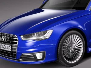 Audi A6L E-tron 2017 3D Model