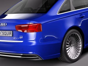 Audi A6L E-tron 2017 3D Model
