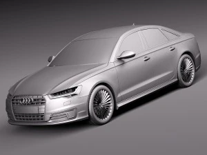 Audi A6L E-tron 2017 3D Model