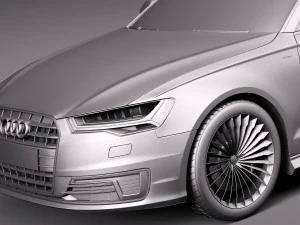 Audi A6L E-tron 2017 3D Model