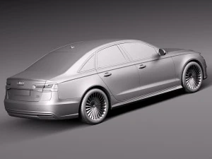 Audi A6L E-tron 2017 3D Model