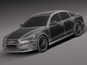 Audi A6L E-tron 2017 3D Model