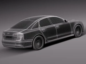 Audi A6L E-tron 2017 3D Model