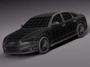 Audi A6L E-tron 2017 3D Model
