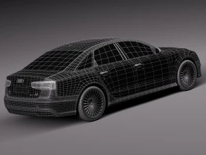 Audi A6L E-tron 2017 3D Model