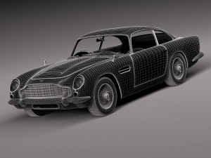 Aston Martin DB5 1963 hi-detail 3D Model