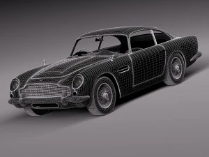 Aston Martin DB5 1963 hi-detail 3D Model