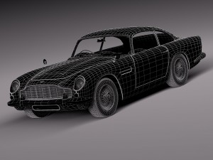 Aston Martin DB5 1963 hi-detail 3D Model