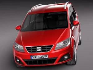 Seat Alhambra 2016 3D Model