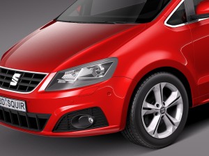 Seat Alhambra 2016 3Dモデル