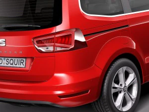 Seat Alhambra 2016 3D Model
