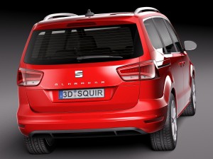 Seat Alhambra 2016 3Dモデル