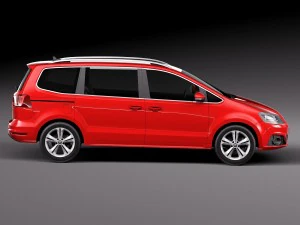 Seat Alhambra 2016 3D Model