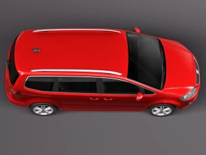 Seat Alhambra 2016 3D Model