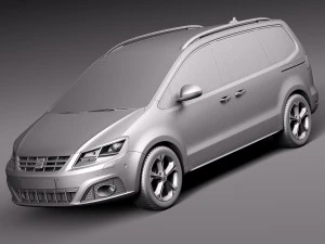 Seat Alhambra 2016 3D Model