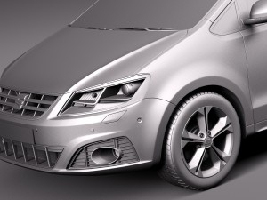 Seat Alhambra 2016 3Dモデル