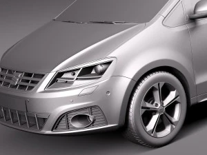 Seat Alhambra 2016 3D Model