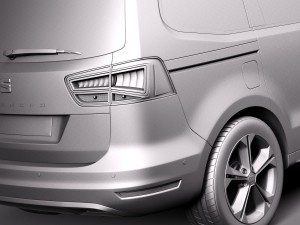 Seat Alhambra 2016 3Dモデル