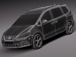 Seat Alhambra 2016 3D Model