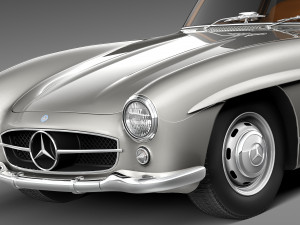 Mercedes-Benz 300 SL Gullwing W198 1954-1957 3Dモデル
