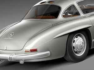 Mercedes-Benz 300 SL Gullwing W198 1954-1957 3Dモデル