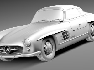 Mercedes-Benz 300 SL Gullwing W198 1954-1957 3Dモデル