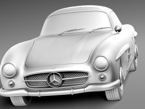 Mercedes-Benz 300 SL Gullwing W198 1954-1957 3Dモデル