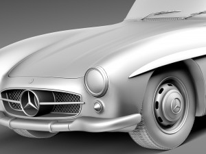Mercedes-Benz 300 SL Gullwing W198 1954-1957 3Dモデル