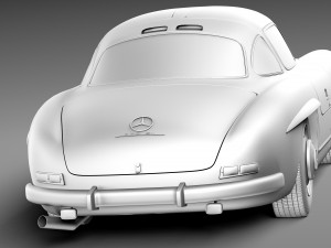 Mercedes-Benz 300 SL Gullwing W198 1954-1957 3Dモデル