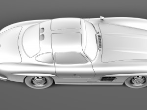 Mercedes-Benz 300 SL Gullwing W198 1954-1957 3Dモデル