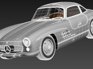 Mercedes-Benz 300 SL Gullwing W198 1954-1957 3Dモデル