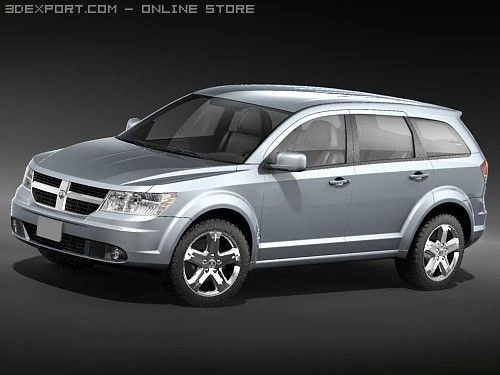 Dodge Journey 2009 3D Model .c4d .max .obj .3ds .fbx .stl .blend 