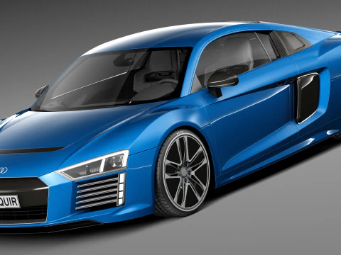 Audi R8 E-tron 2016 Modello 3D