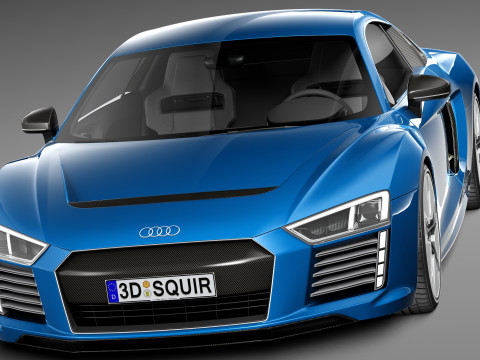 Audi R8 E-tron 2016 Model 3D