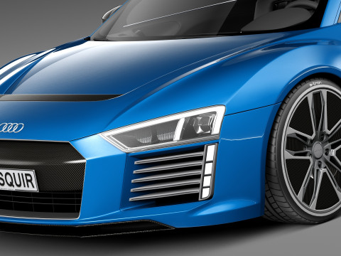 Audi R8 E-tron 2016 Model 3D