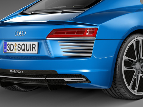 Audi R8 E-tron 2016 Model 3D