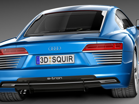 Audi R8 E-tron 2016 Model 3D