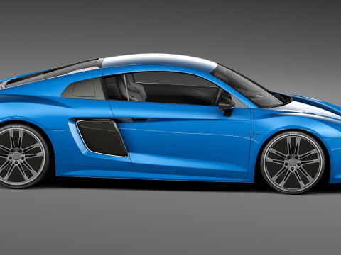 Audi R8 E-tron 2016 Model 3D