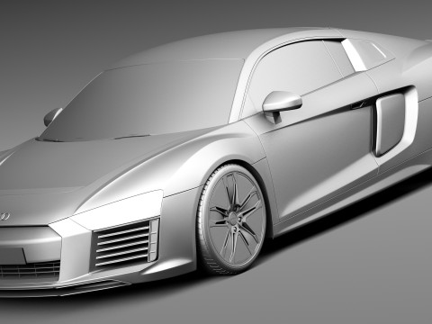 Audi R8 E-tron 2016 Model 3D