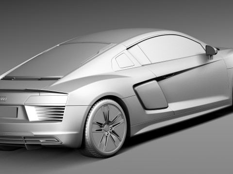 Audi R8 E-tron 2016 Model 3D