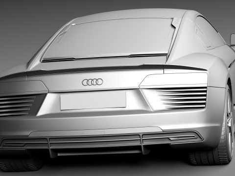 Audi R8 E-tron 2016 Model 3D