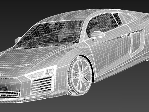 Audi R8 E-tron 2016 Model 3D
