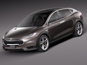 Tesla Model X Prototype 2012 3D Model