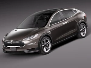 Prototipe Tesla Model X 2012 Model 3D