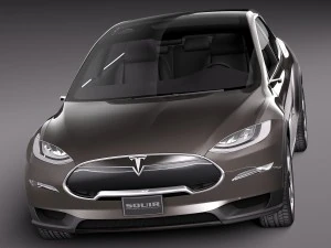 Tesla Model X Prototype 2012 3D Model