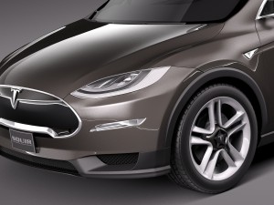 Tesla Model X Prototype 2012 3D 모델