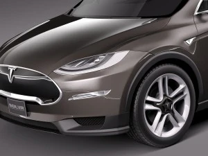 Tesla Model X Prototype 2012 3D Model
